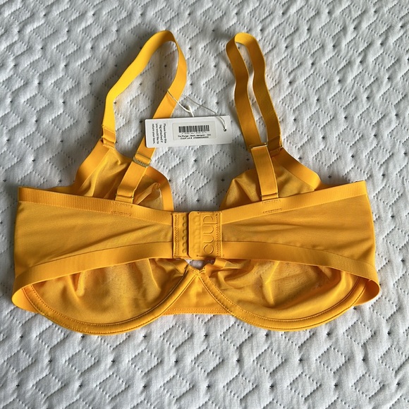 Cuup plunge mesh bra 34g in marigold NWT - Picture 2 of 2